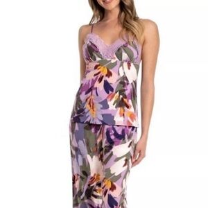Linea Donatella Purple Floral Pajama Set